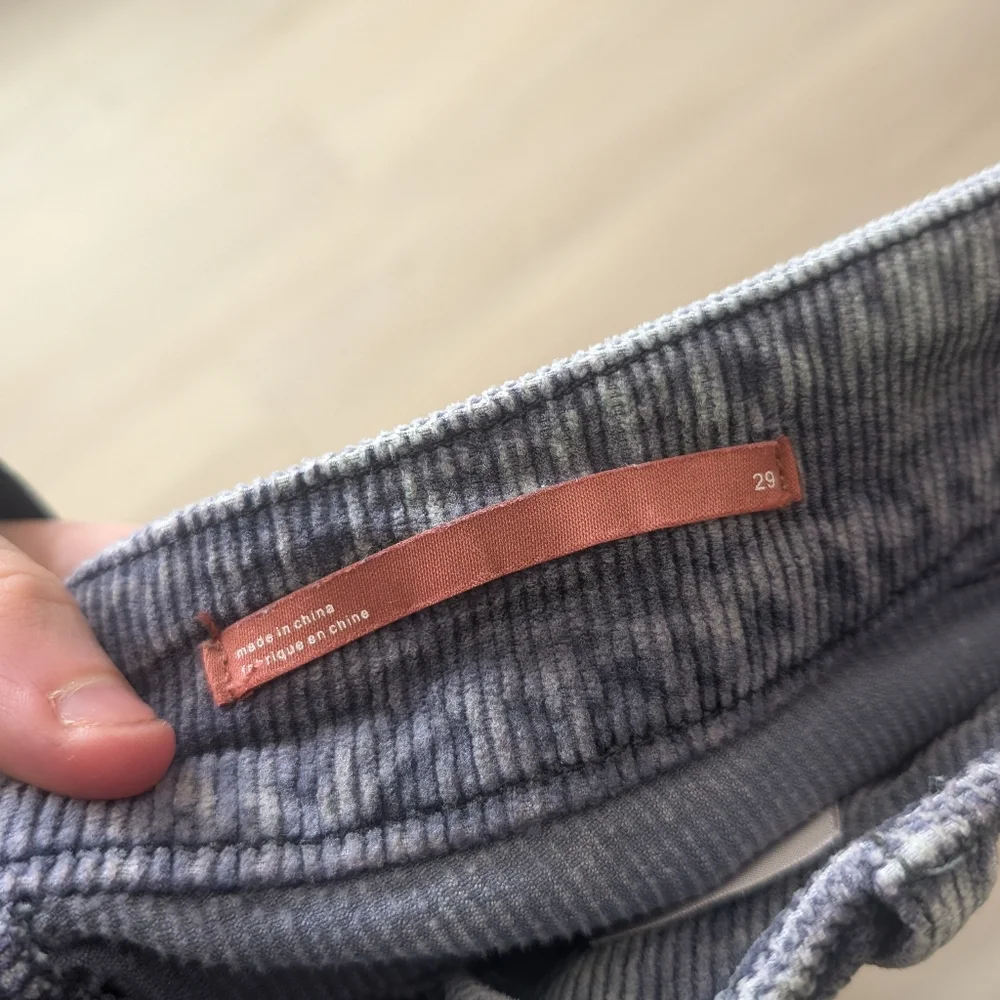 Pilcro The Wanderer Corduroy Cargo pants 29 blue green - Picture 9 of 14